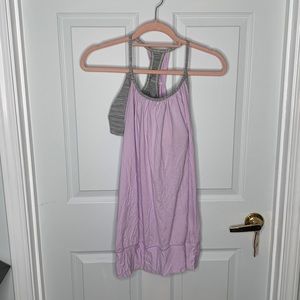 Lululemon yoga y back tank with built in bra